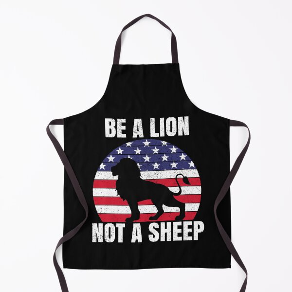 Item preview, Lions Not Sheep Retro Patriotic American Flag designed and sold by TexasMerch.