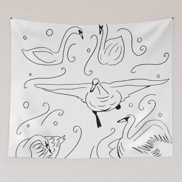 Item preview, Flying Swans designed and sold by Niina  Niskanen.