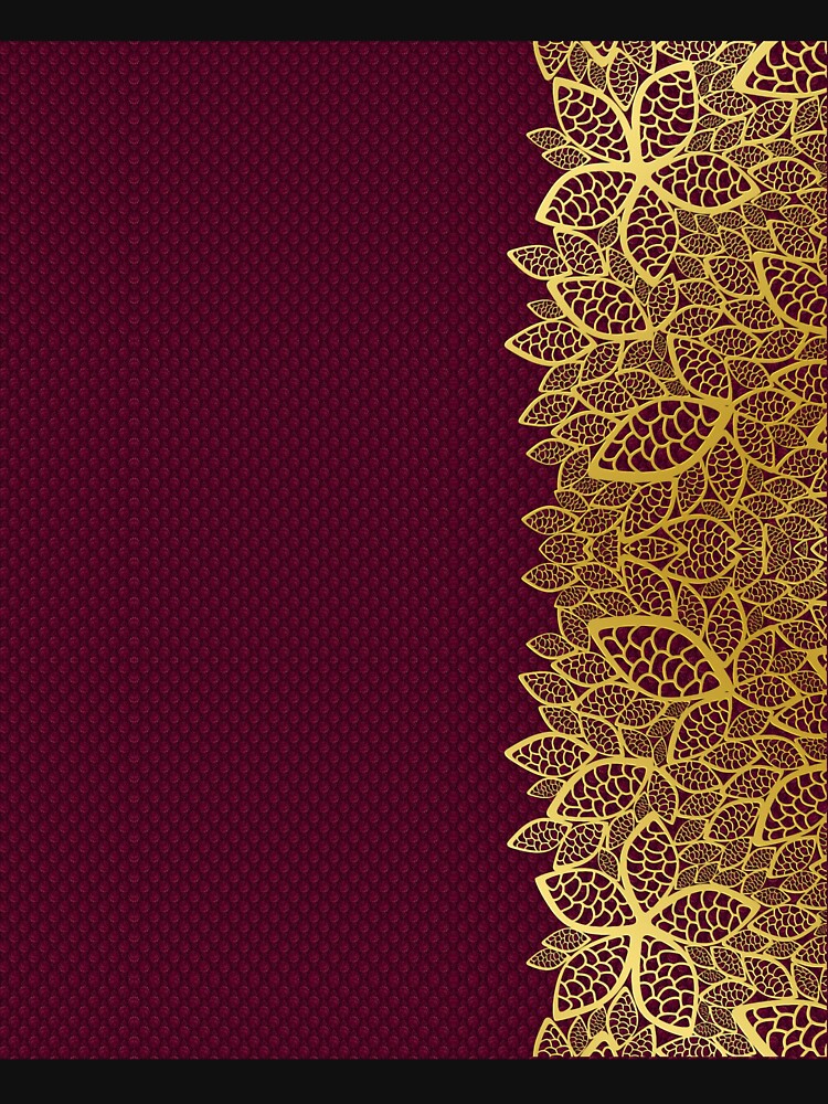 Thumbnail 7 of 7, Classic T-Shirt, Golden Leaf - Red 2 designed and sold by VkCases.