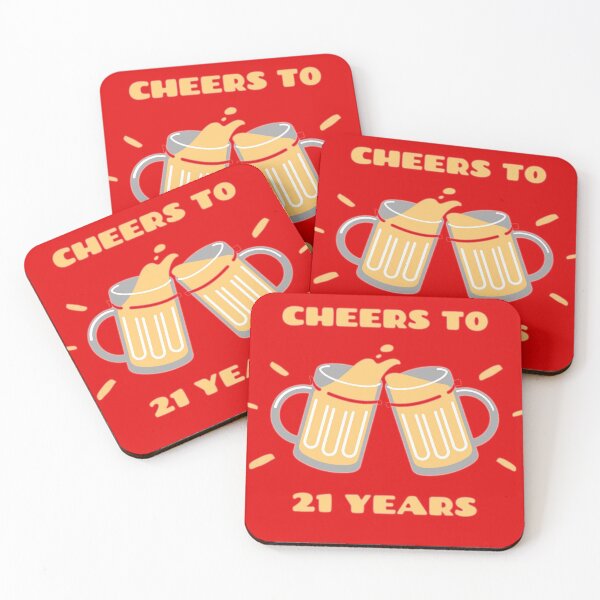 Item preview, Cheers to 21 years designed and sold by FROSTBOX29.