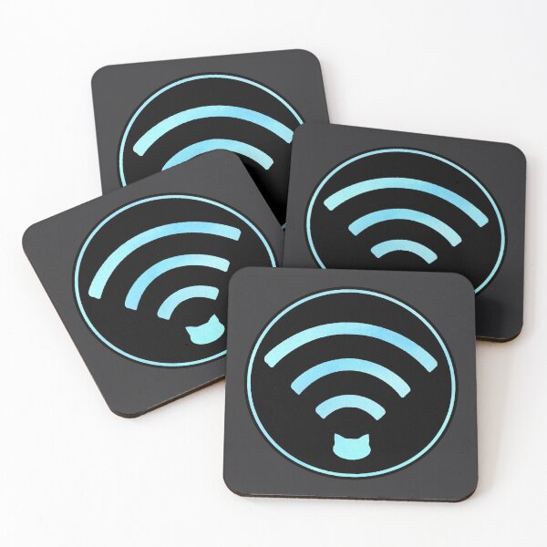 Item preview, Router Cat Wifi [Electric Blue - Framed] designed and sold by RouterCatMedia.
