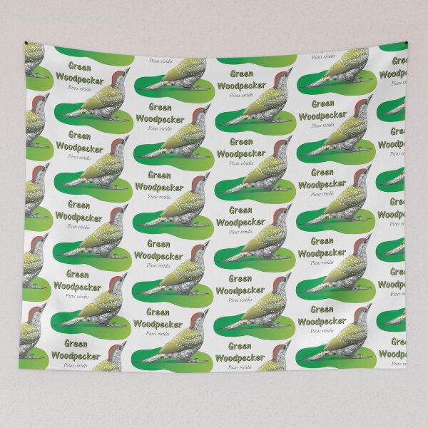 Item preview, Green Woodpecker - Garden Bird Illustration designed and sold by BijouArt.