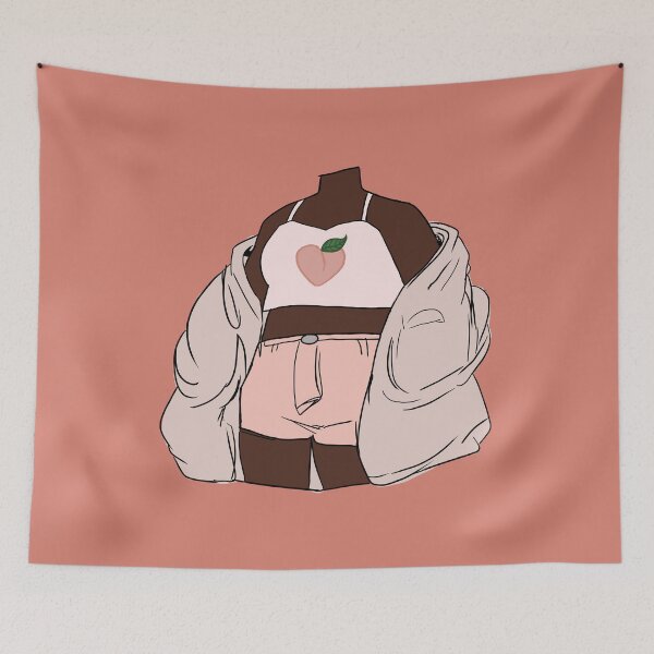 Item preview, Peachy Queen Pink Graphic Art Design designed and sold by Charlie Draws.