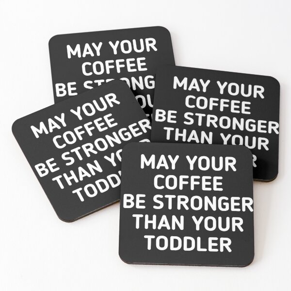 Artikelvorschau, Möge Ihr Kaffee stärker sein als Ihr Kleinkind Funny Mom Tee entworfen und verkauft von adityanik.