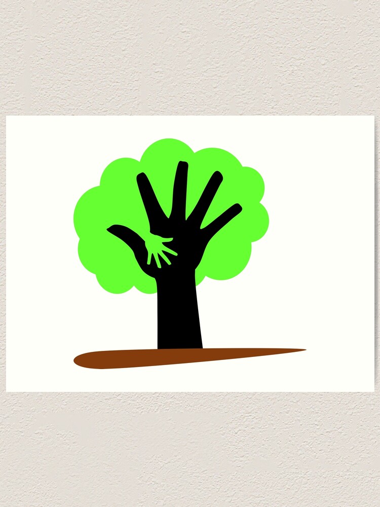 Save Trees Save Earth Art Print By Ruddrataksh Redbubble