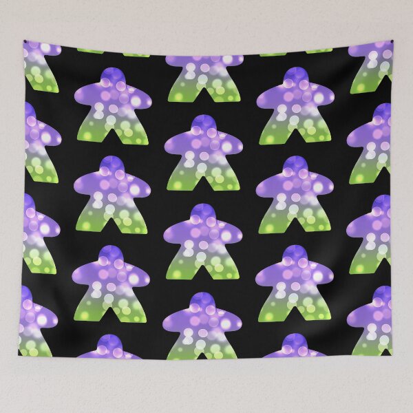Item preview, Meeple Bokeh designed and sold by 216stitches.