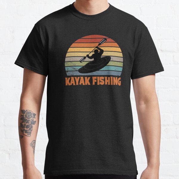 Kayak Fishing Addict Retro Vintage Lake Fishing Kayak Sweatshirt