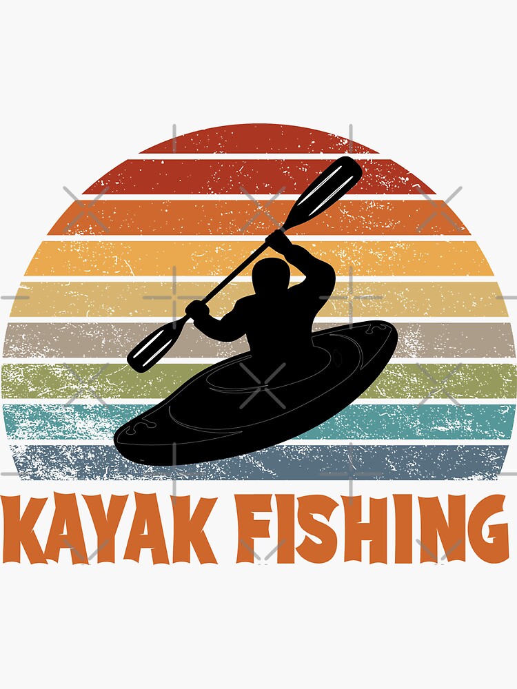 Kayak Fishing Sticker for Sale by Ideal Shop