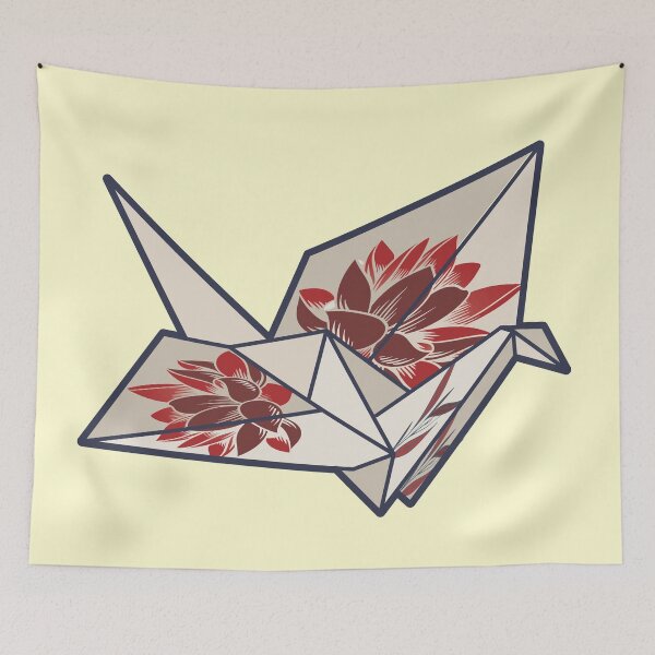 Item preview, Japanese Origami Paper crane-ancient origami style. designed and sold by Rajpramanik.
