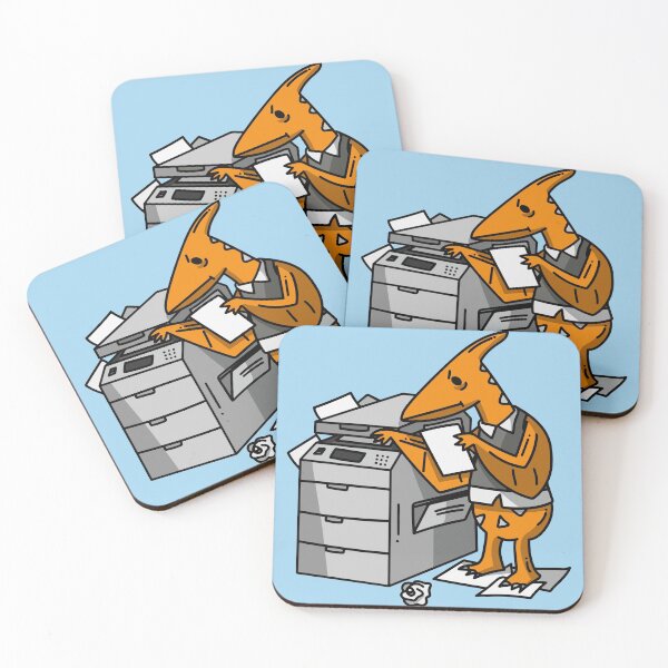 Item preview, Funny Office Worker Dinosaur with Copy Machine designed and sold by SLAG-Creative.