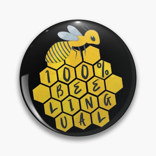 Item preview, Bee 100% Beelingual Watercolor Honeycomb designed and sold by OmmeDesigns.