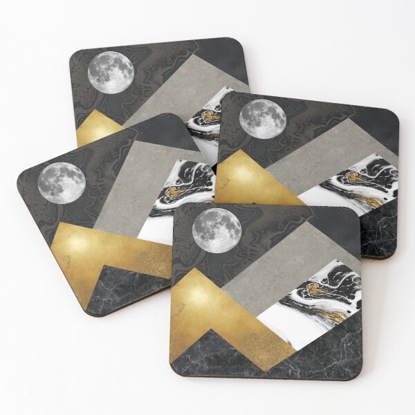 Item preview, Dreamy Night - Geometric Mountain Landscape designed and sold by AmbienceArt.