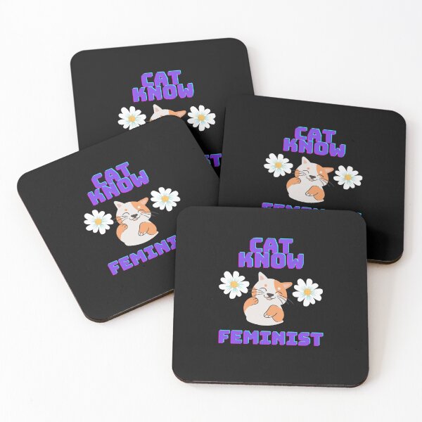 Item preview, CAT KNOW FEMINIST designed and sold by KaliminaDesigns.
