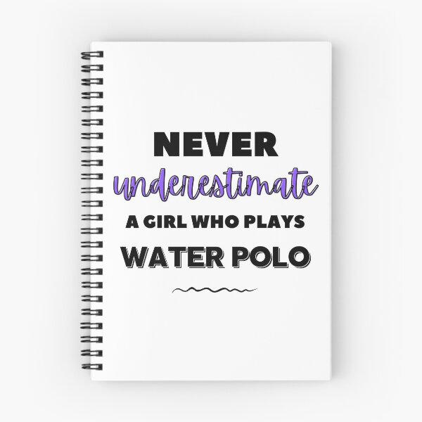 Item preview, Never underestimate a girl who plays water polo  designed and sold by TheGreenGoat.