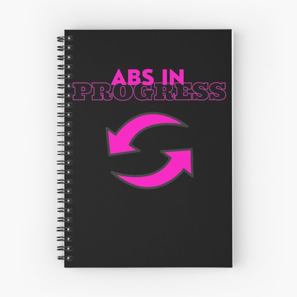 Item preview, ABS IN PROGRESS PINK || FITNESS ADDICTED || GYM FOR LIFE designed and sold by RominaMD.