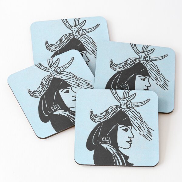 Item preview, Deer Woman - Sky Blue Palette designed and sold by Niina  Niskanen.