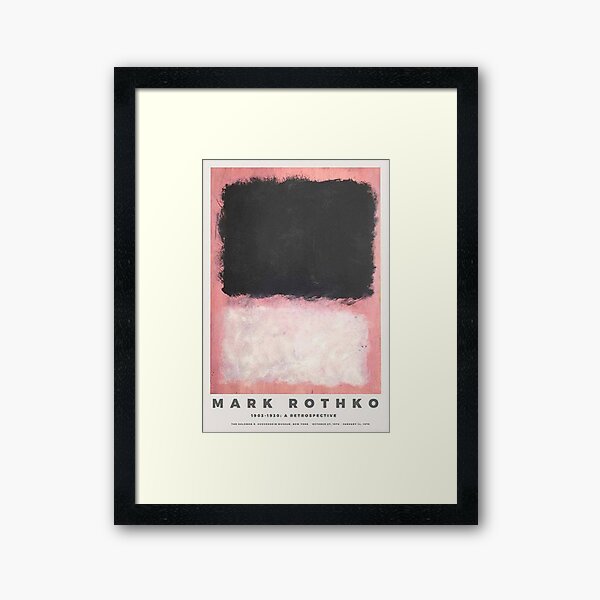 Mark Rothko para el Museo Guggenheim Lámina enmarcada