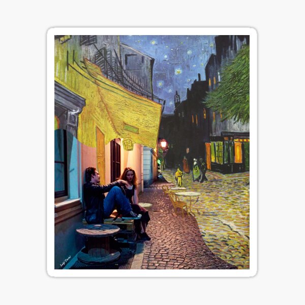 Item preview, SPACE IN BETWEEN - The perfect blend between Van Gogh and Before Sunrise designed and sold by LT Graphic Art.