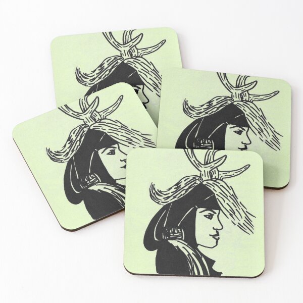 Item preview, Deer Woman - Light Green Palette designed and sold by Niina  Niskanen.