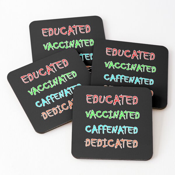 Item preview, Educated vaccinated caffenated dedicated designed and sold by hicham4you.