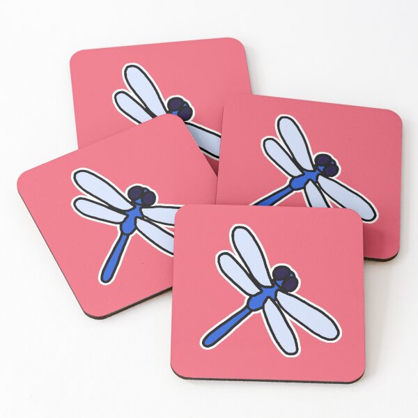 Item preview, Blue Dragonfly [On Pink] designed and sold by RouterCatMedia.