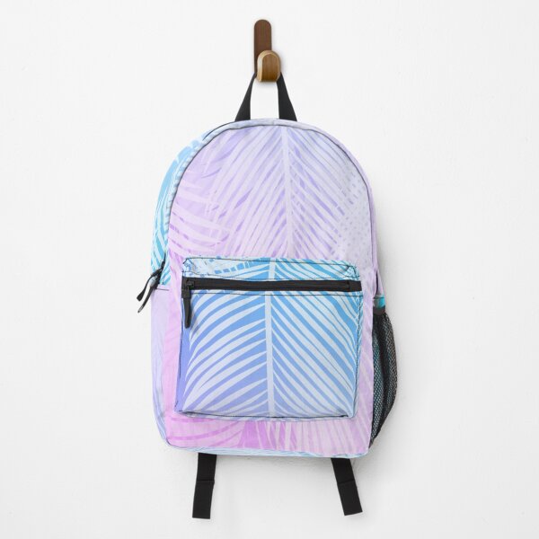Item preview, Beachy Exotic Palm Leaves in Aqua and Pink designed and sold by SkyeAndOxford.