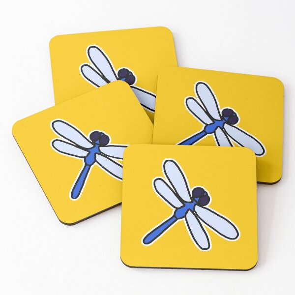 Item preview, Blue Dragonfly [On Yellow] designed and sold by RouterCatMedia.