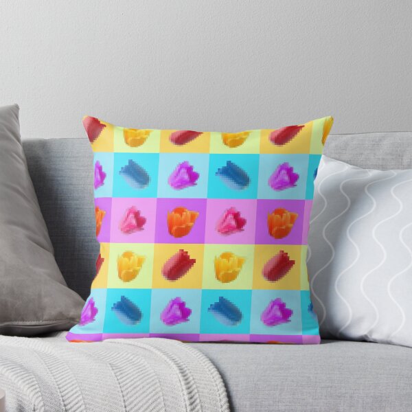 Aperçu de l'œuvre Tulipes multicolores en pixels créée et vendue par Soumita.