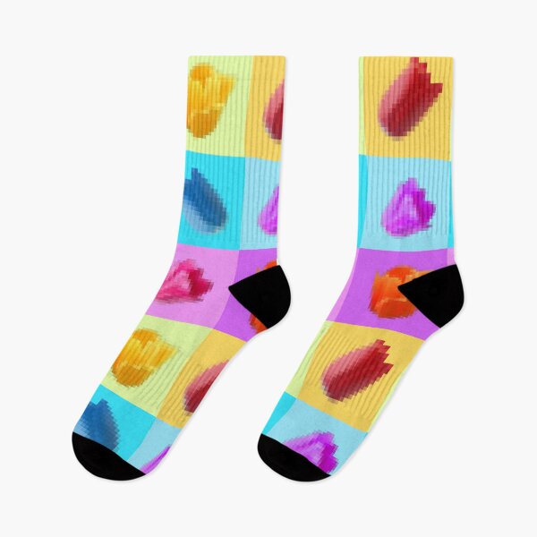 Artikelvorschau, Mehrfarbige Tulpen in Pixel entworfen und verkauft von Soumita.