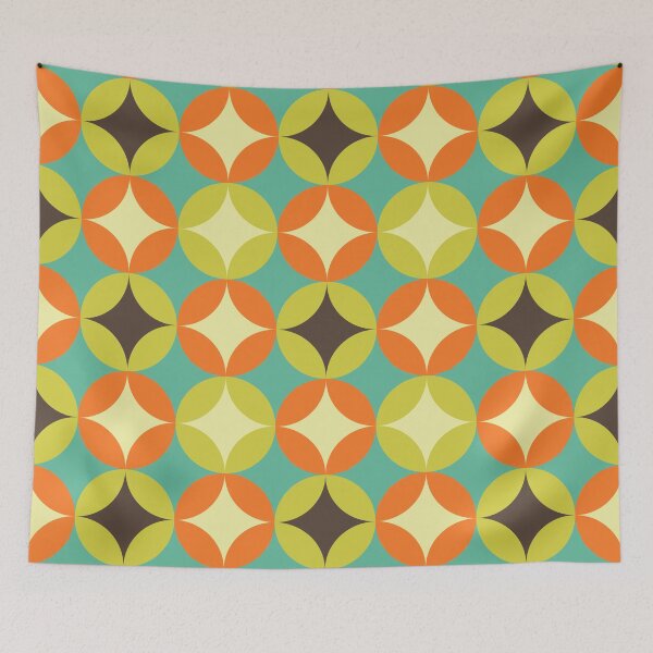 Item preview, Geometric Groovy retro pattern from the 70s  designed and sold by Schuva.