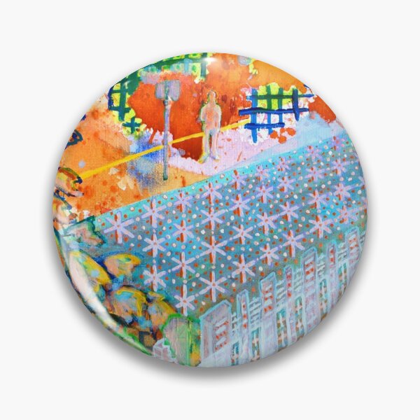 Item preview, Bus Stop Painting (Bright, Detailed, Abstraction) designed and sold by artfulnotebook.