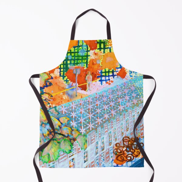 Item preview, Bus Stop Painting (Bright, Detailed, Abstraction) designed and sold by artfulnotebook.