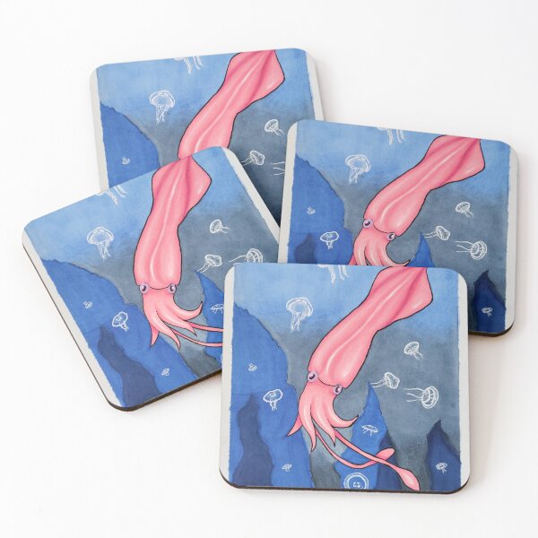 Item preview, Squid and Jellyfish designed and sold by alyssajayart.