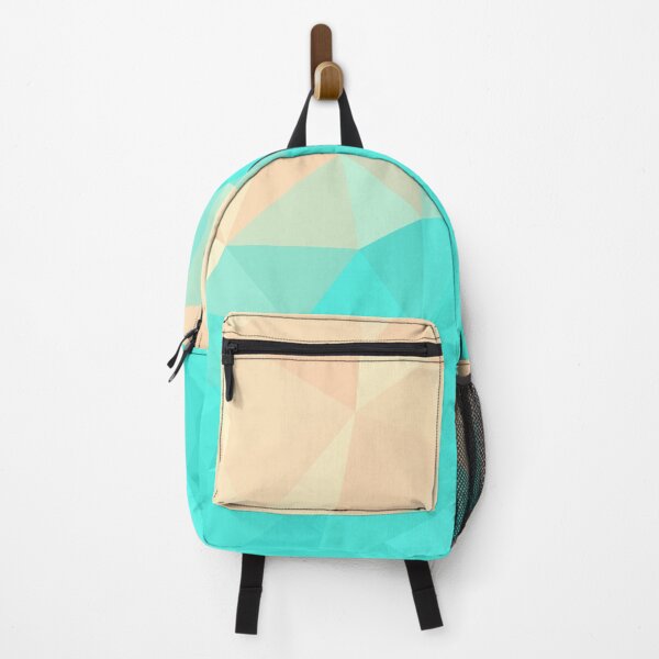 Item preview, Cream and Turquoise Geometric Triangle Pattern designed and sold by patternsoup.
