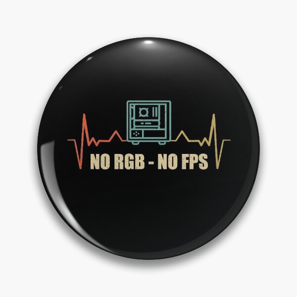 Item preview, No RGB No FPS PC Heartbeat Retro Vintage designed and sold by RedQuality.