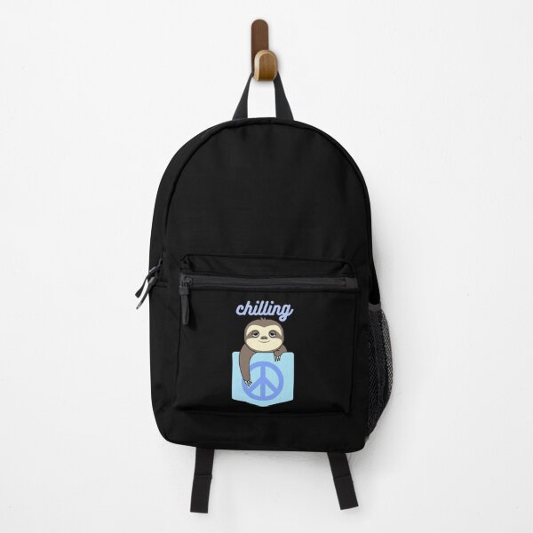 Item preview, Chilling - kawaii sleepy sloth in a shirt pocket designed and sold by GLwithUs.
