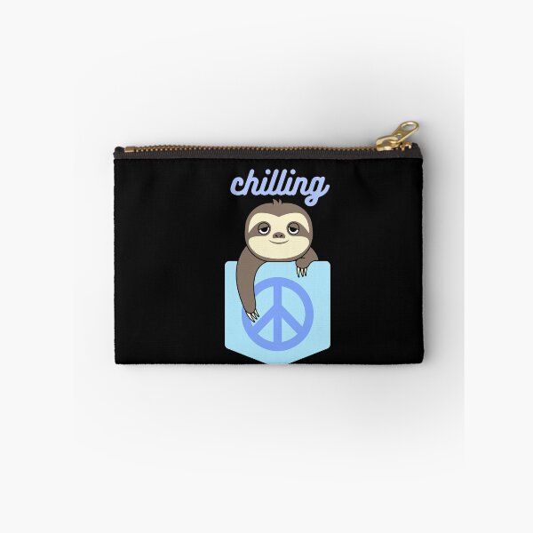 Item preview, Chilling - kawaii sleepy sloth in a shirt pocket designed and sold by GLwithUs.