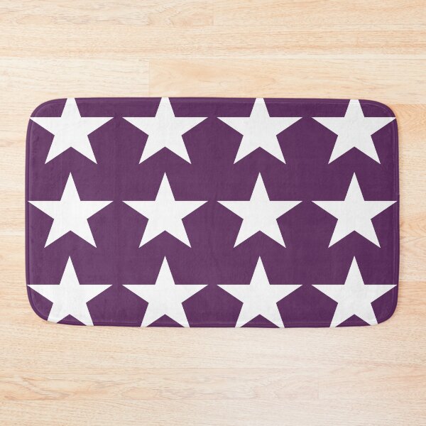Item preview, Large WHITE and AUBERGINE PURPLE STARS  designed and sold by RachelMacht.