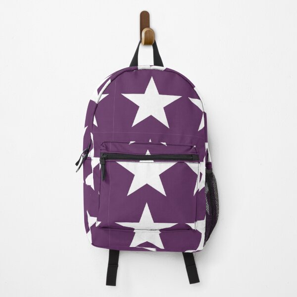Item preview, Large WHITE and AUBERGINE PURPLE STARS designed and sold by RachelMacht.