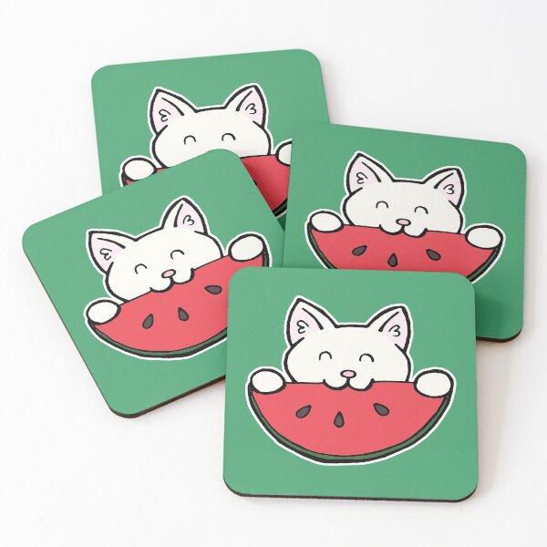 Item preview, Kitty Melon [On Green] designed and sold by RouterCatMedia.