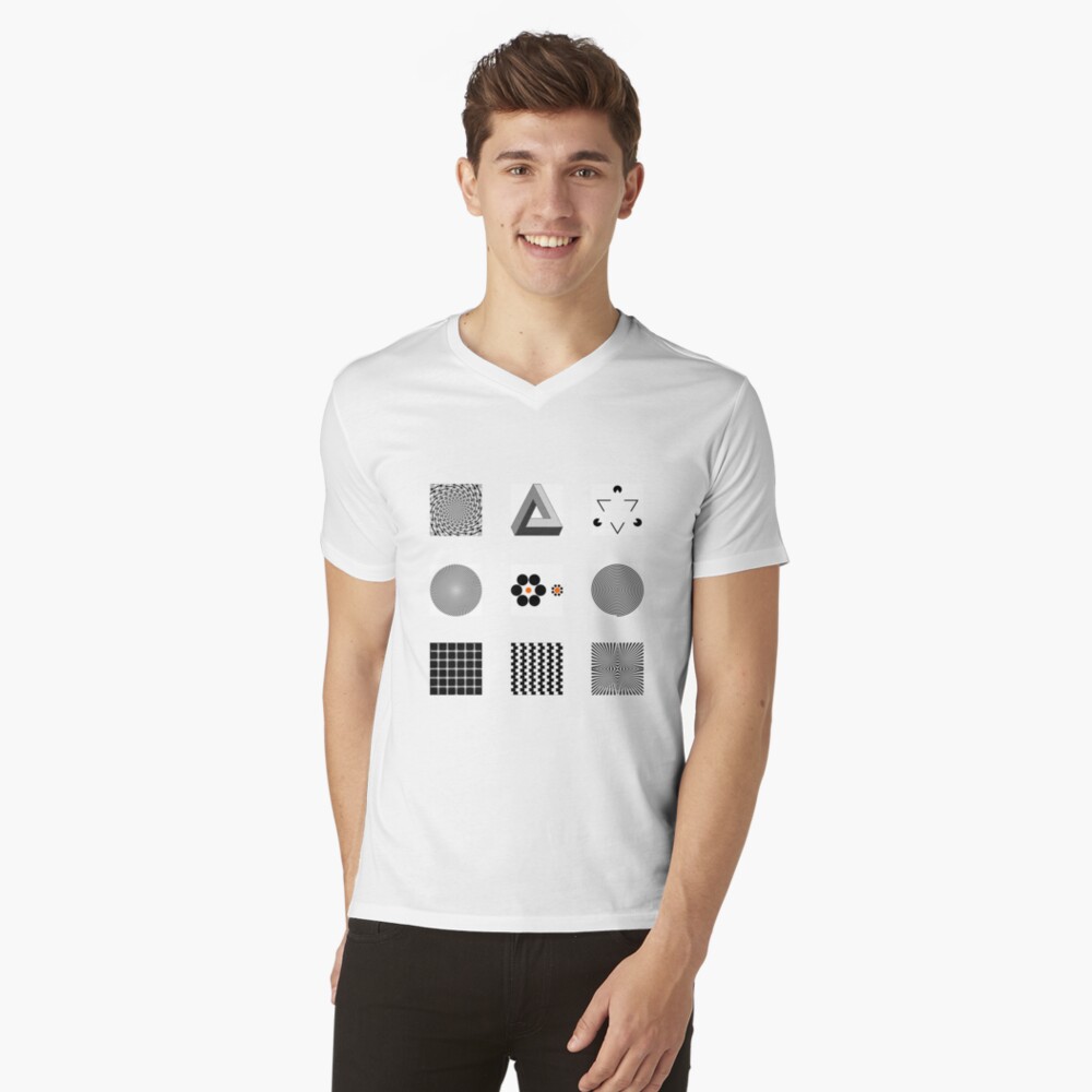 Item preview, V-Neck T-Shirt designed and sold by tiokvadrat.