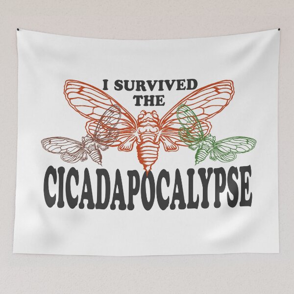 Item preview, I Survived The Cicadapolcalypse designed and sold by The White Bat.