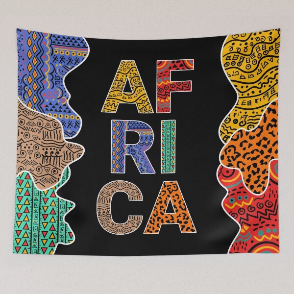 Item preview, African Traditional Pattern Text Art designed and sold by mrhighsky.