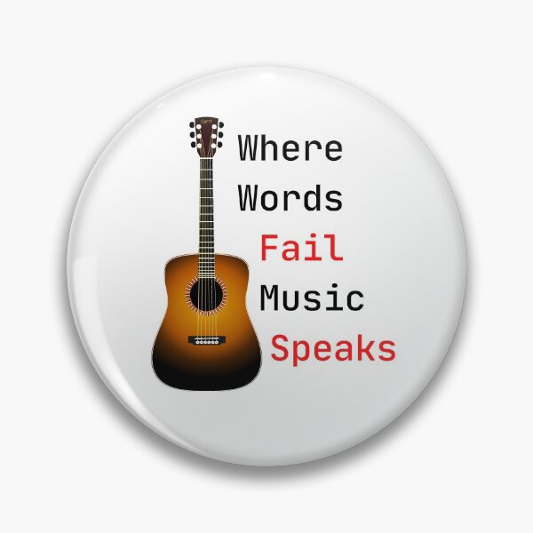Item preview, Where Words Fail Music Speaks -  A perfect match for music lovers designed and sold by CRAZY-T.