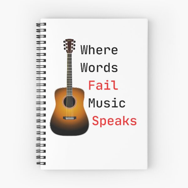 Item preview, Where Words Fail Music Speaks -  A perfect match for music lovers designed and sold by CRAZY-T.