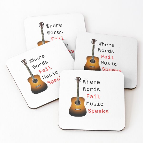 Item preview, Where Words Fail Music Speaks -  A perfect match for music lovers designed and sold by CRAZY-T.