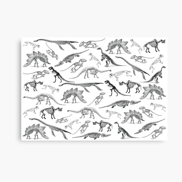 Prints Painting Dinosaur Wall Art Unframed Black And White - Temu