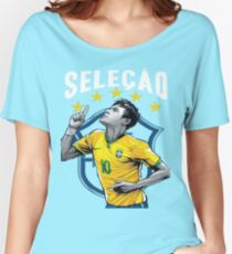 Neymar Brazil World Cup Shirt Women's Relaxed Fit T-Shirt