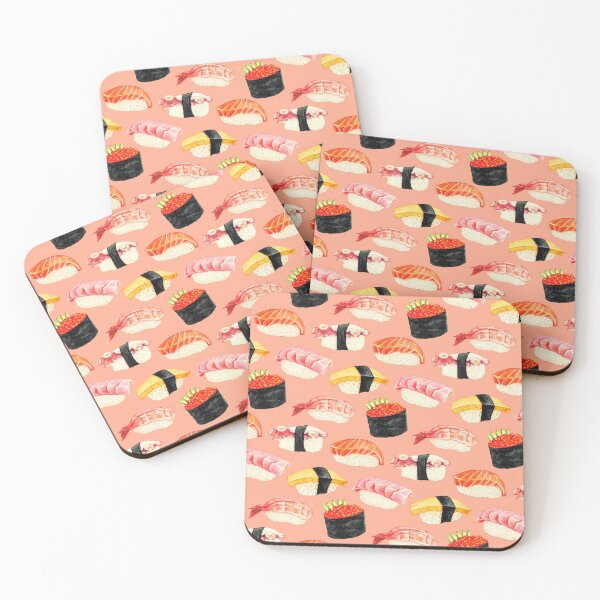 Item preview, Patrón Sushi Nigiri - Rosa designed and sold by Kelly Gilleran.