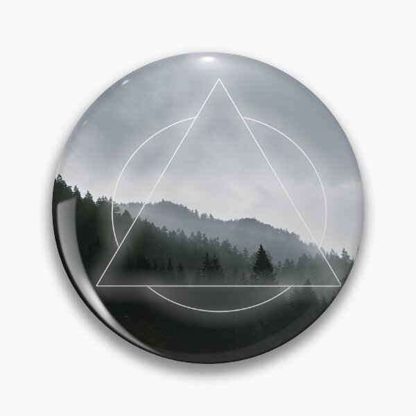 Item preview, Geometric Foggy Moody Forest Landscape designed and sold by Robtography.